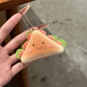 Plush Keychains Toys <b>Fun</b> Cute Food Doll Pendant Keychain Gir Decorative Bread Pendant Jewelry Cartoon Plush Keychains Toys - Product Image 2