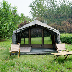 Nouvelle <span class=keywords><strong>tente</strong></span> gonflable de glamping pour 2/4 personnes, facile à installer, imperméable PU3000mm, respirante, avec pompe manuelle pour le <span class=keywords><strong>camping</strong></span> en plein air - Product Image 2
