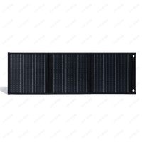 Panneau Solaire Pliable USB DC Photovoltaïque pour Camping en Extérieur, Chargeur de Téléphone Portable 5V 9V 12V 18V Noir 3 Volets 30W en Nylon