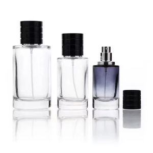 Cylinder Glass <b>Perfume</b> <b>Bottle</b> With Screw Cap Clear Body 30ml 50ml 100ml Empty Fragrance Container Industrial Use - Product Image 6