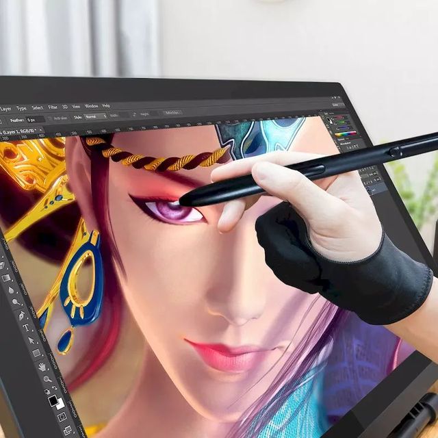 Professional 15.6 Inch LCD Drawing Monitor 8192 Level Battery-Free Pen USB Digital Graphic Display Panel Graphics Tablet