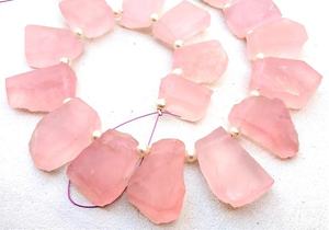 Pierres précieuses en Quartz Rose naturel non poli, foret supérieur rugueux, fabrication de bijoux, Collection de pierres roses, coupe de Style - Product Image 3