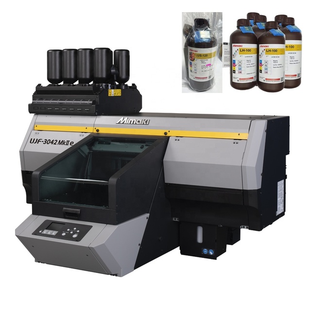 Mimaki UJF-3042MKII EXe High Quality New Automatic Flatbed 1200x1200dpi UV Inkjet Printer 1 Year Warranty 6 Ink Cartridges