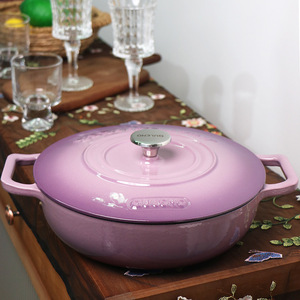 Olla <span class=keywords><strong>de</strong></span> Hierro Fundido <span class=keywords><strong>Antiadherente</strong></span> <span class=keywords><strong>de</strong></span> Fabricante Original, Sartén, Olla para Sopa, Olla para Guisos, Estilo <span class=keywords><strong>de</strong></span> Lujo Ligero, Alta Estética, Universal - Product Image 2