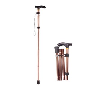 <b>Foldable</b> <b>Walking</b> <b>Stick</b> Adjustable Height 81-91.5Cm Lightweight Aluminum Alloy For Hiking And <b>Walking</b> Support - Product Image 3