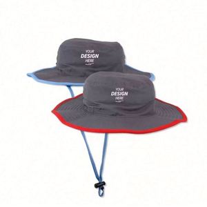 Casquette seau en coton réversible personnalisée unisexe Denim impression pêcheur d'été double face pour la pêche voyage usage quotidien adultes - Product Image 1