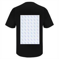 Haute qualité 100% coton 180gsm T-Shirts à la demande POD DTF impression motif solide avant arrière conception transfert de chaleur tissu tricoté
