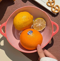 Bol en céramique à double anse, style Ins, avec motif papillon bohème sous glaçure, compatible micro-ondes, pour salade, nouilles, riz et soupes