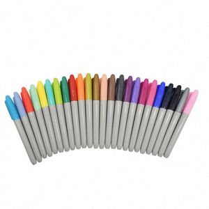 Custom Logo Fine Tip <b>Washable</b> or Permanent Fabric <b>Marker</b> Pen Set for T-shirts Textiles Shoes Handbags - Product Image 1