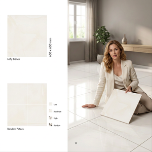 Carreaux de porcelaine brillants de haute qualité Marconix Azul 600x600mm, 8mm, polis, revêtement de sol premium 60x60cm - Product Image 6