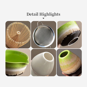 Outils de cérémonie du matcha <span class=keywords><strong>Berserk</strong></span> avec logo personnalisé, ensemble de fouets à matcha japonais 4-7-9 pièces, outils à thé en bambou naturel personnalisables - Product Image 4