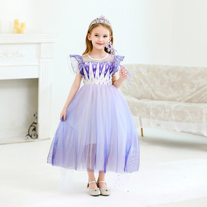 Robes pour filles RTS ODM, style princesse, dentelle respirante, style doux, silhouette en A, prêtes à être expédiées - Product Image 3