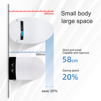 WC intelligent Hwell Watermark CE de petite taille, en céramique, avec fonction automatique pour salle de bain