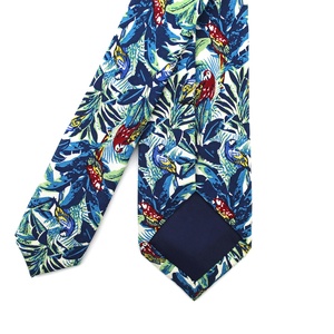 Chine mince maigre hommes mode cravate monde merveilleux Jungle fleurs Animal langue intelligente rhétorique oiseau soie impression perroquet cravates - Product Image 6