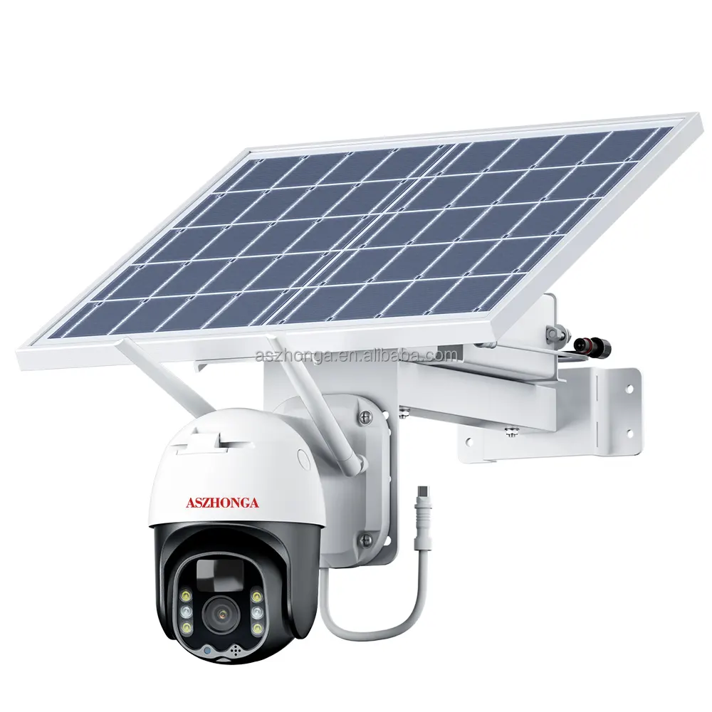20W Solar panel HD 2MP Sicherheit IP-Netzwerk kamera Drahtlos 1080P 3G 4G SIM-Karte PTZ CCTV-Überwachungs kamera für den Außenbereich WIFI CAMHI