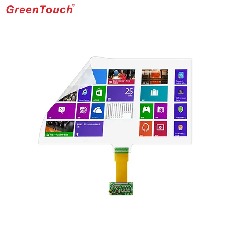 Green Touch-lámina/película interactiva multitáctil transparente, 32 ", 10 puntos, para Ubuntu