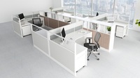 Poste de travail Bureau Table de bureau Matériel MFC avec panneau de particules Style Assembler le poste de travail requis