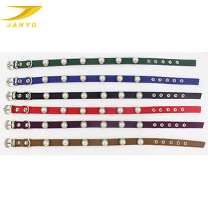 Luxo Elegante Dog Collar Pérola Pet Collar Nylon Dog Collar Com Pérolas - Product Image 6