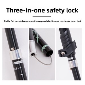 Bastones de Trekking Plegables y Extensibles de Aluminio 6061 Ligeros con Logotipo Personalizado, Ajustables de 30-130 cm <span class=keywords><strong>para</strong></span> Senderismo y Montañismo - Product Image 3