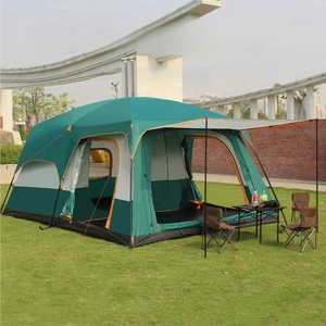 Grande Tente Familiale 8-10 Personnes, Imperméable, Avec Fenêtres Moustiquaires - NEUVE