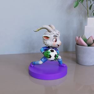 تمثال حارس مرمى مصنوع يدويًا من الراتنج على شكل ماعز، قابل للتخصيص بالجملة، تحفة فنية راقية للسوق الأوروبية - Product Image 6