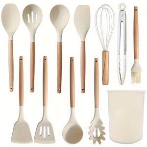 Ensemble de casseroles auxiliaires en silicone pour la maison, ustensiles de cuisine, qualité alimentaire, résistant aux hautes températures, antiadhésif, spatule pour poêle à frire - Product Image 4