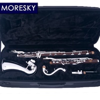 MORESKY Customized Bass Clarinet Rosewood Professional Low-C Bb/Sib BCL-288 Nickel Silver Surface Copper Nickel Keys Cocobolo