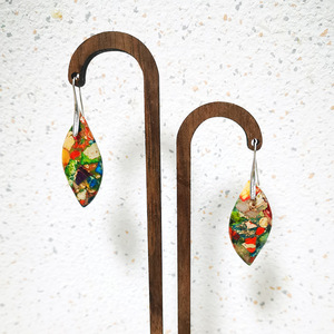 Orecchini Pendenti Trendy con Pietre Naturali Irregolari a Goccia, Orecchini Statement in Oro e Argento per Donne - Product Image 6