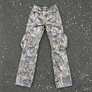 <span class=keywords><strong>Pantalon</strong></span> cargo personnalisé pour homme, 100% coton de haute qualité, camouflage Real Tree, coupe parachute, avec fermeture boutonnée, idéal pour la chasse - Product Image 1