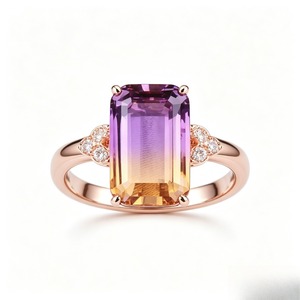 Anello in stile pietra preziosa colorata, gioiello personalizzato di design alla moda per l'uso quotidiano - Product Image 5