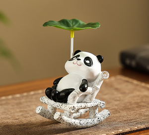 Ornement de chaise à bascule en forme de grenouille charmant et relaxant, une jolie décoration de bureau, un cadeau apaisant pour soulager le stress - Product Image 4