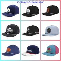 Casquette de baseball HS46 à 5 panneaux, imperméable, séchage rapide, perforée au laser, visière plate, avec cordon, confortable, toutes saisons, pour la randonnée et le surf