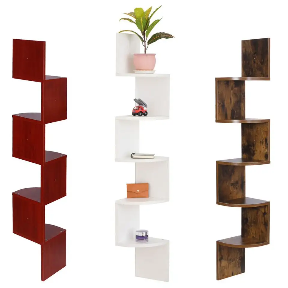 Home Decor Drijvende Muur Planken Boekenkast Display Hoek Plank Opslag