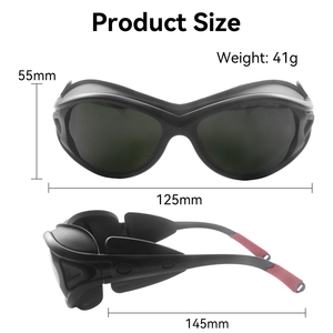 Gafas Láser con Certificación CE 200-2000nm OD3, Lentes <span class=keywords><strong>de</strong></span> PC Anti-Rayaduras para Máquina <span class=keywords><strong>de</strong></span> Depilación Láser, Lentes Protectoras para IPL - Product Image 5