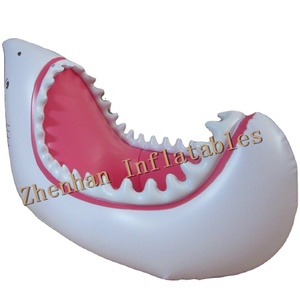 Waterhan - Alfombra Flotante Inflable de PVC con Forma de Tiburón, Económica, Personalizada, de 88 x 104 Pulgadas, 25 cm de Grosor, Portátil, para Piscina - Product Image 6