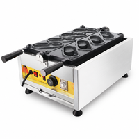Machine à gaufres en forme de chaussure, gaufrier électrique commercial en acier inoxydable, style Crocs, pour snack-bar