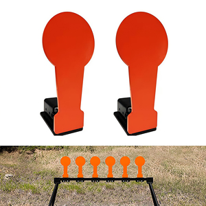 AutoResetting HeavyDuty Metal Marker Stand with Adjustable Angle Tripod Base for <b>Shooting</b> Practice Durable Steel Plate - Product Image 3