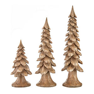 2025 Office Desk Wooden <b>Christmas</b> Tree Sculpture Best Seller - Product Image 2