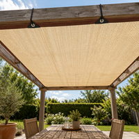 Filet d'ombrage avec ourlet ourlé et œillets, toile pare-soleil en maille pour serre, jardin, parking
