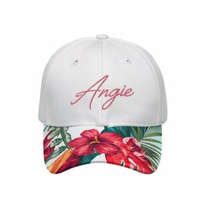 Nhà Sản Xuất Tùy Chỉnh Thêu Hai Tone Hoa Mũ Bóng Chày Mũ Bachelorette Đảng Kỳ Nghỉ Nhiệt đới Vải Mũ - Product Image 4