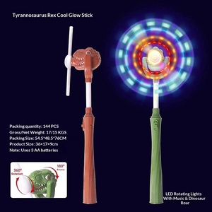 Palo de Plástico Luminoso Transfronterizo con Formas de Pez Payaso, Delfín, Dinosaurio y Tiburón, con Rotación Automática, Luz y Música Intermitentes, para Festivales - Product Image 5