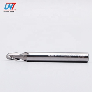 UNT mejor precio <span class=keywords><strong>de</strong></span> alta velocidad <span class=keywords><strong>de</strong></span> carburo sólido 2 flautas 45 grados bola aluminio fresado - Product Image 1