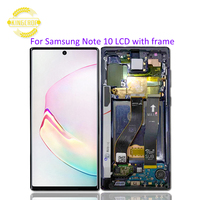 Venta al por mayor de fábrica Original Super AMOLED pantalla LCD para Samsung Galaxy Note 10 N970 marco LCD montaje de pantalla táctil