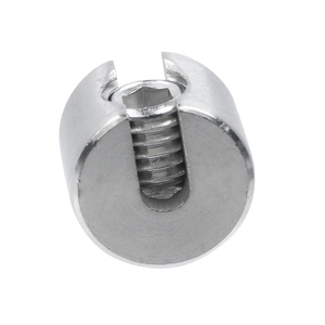 Colliers de serrage ronds en acier inoxydable à fente pour câbles, avec vis de tension, pour la fixation des stores de balcon - Product Image 3