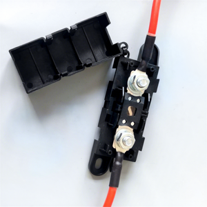 Kabel Baterai Kustom 6mm² 10kv dengan Fuse Holder 02981001ZXT Littlefuse Mega 298125 untuk Pengontrol Pengisian Arus Tinggi - Product Image 4