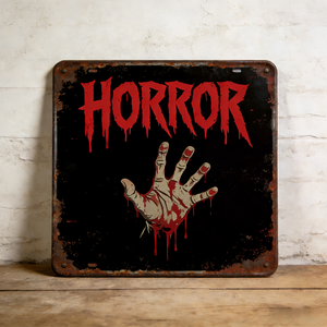 Plaques en étain d'horreur personnalisées sur mesure |   Vente flash personnalisée sur le thème du cinéma, style rétro vintage en métal - Product Image 2