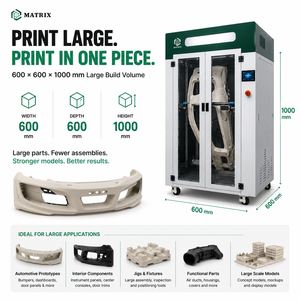Impresora 3D FDM de Gran Formato 600*600*1000mm para Modelos de Esculturas Grandes y Producción de Atrezzo Cinematográfico - Product Image 3