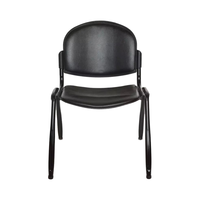 Chaise empilable d'école en plastique au design moderne avec coussin et tablette d'écriture pour le parc