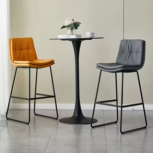 Tabouret de bar pied de poule de luxe léger <span class=keywords><strong>chaise</strong></span> <span class=keywords><strong>haute</strong></span> au design moderne <span class=keywords><strong>pour</strong></span> la maison petit appartement café bar utilisation <span class=keywords><strong>pour</strong></span> Amazon exclusif - Product Image 2