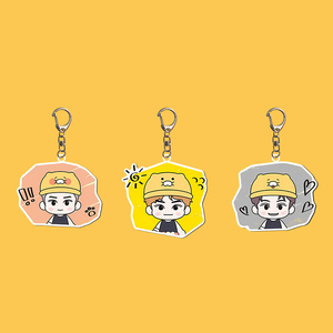 <b>Custom</b> Anime Cartoon Idol Acrylic <b>Keychain</b> with Flash Design Fashion Trend Souvenir Pendant Accessories - Product Image 3